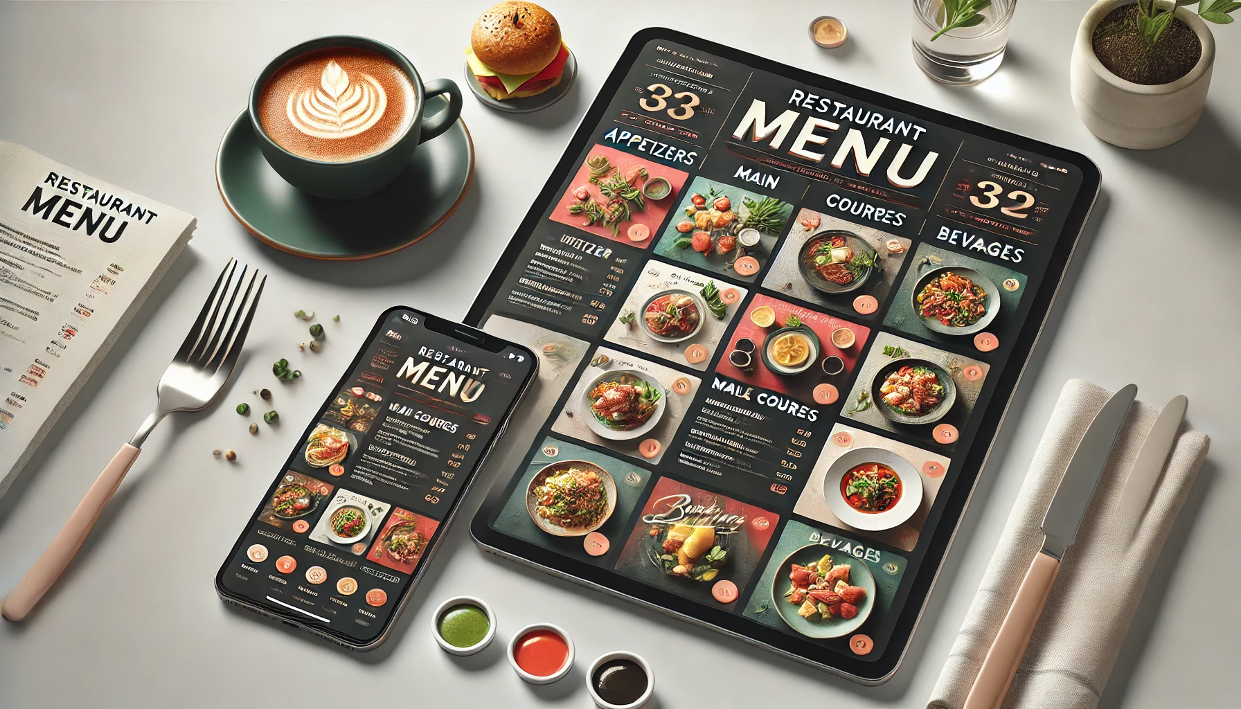 منوی دیجیتال کافه شروین با قالب "منو لایت"